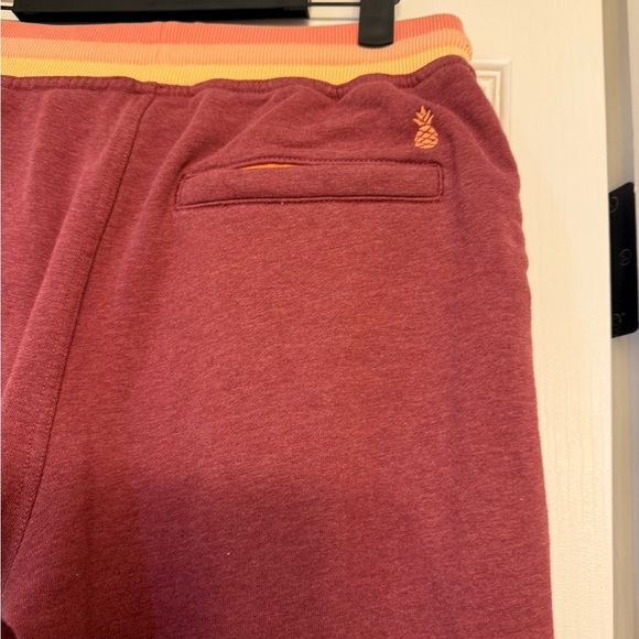 Chubbies Terry Sweatpants Men's Size Small Washed Out Red Drawstring - Picture 5 of 6